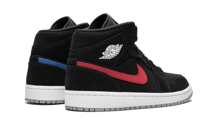 Air Jordan 1 Mid "Multicolor Swoosh Black" 554724 065