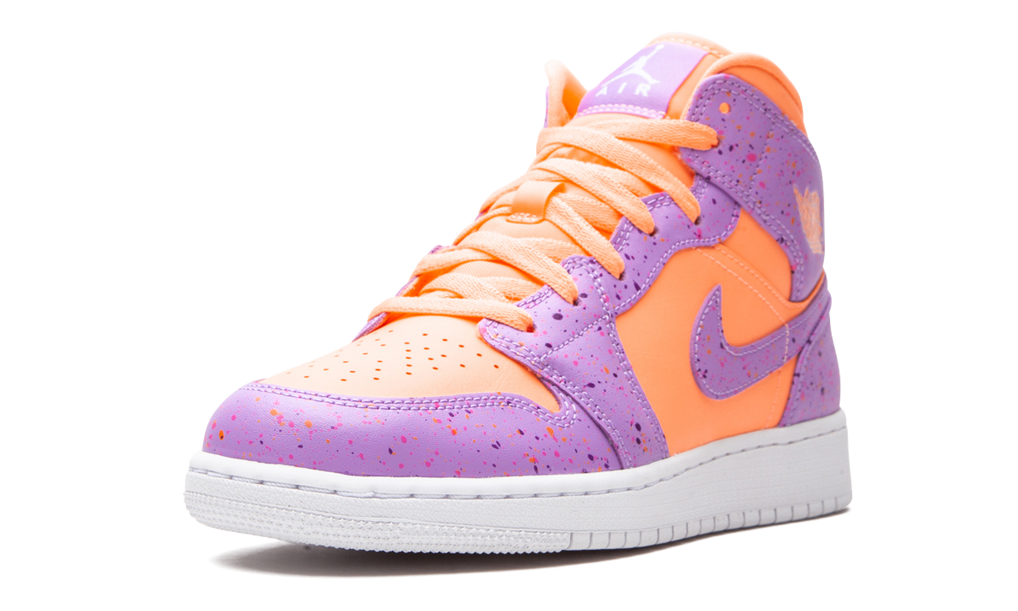 Air Jordan 1 Mid SE GS "Orange Pulse / Atomic Violet" AV5174 800