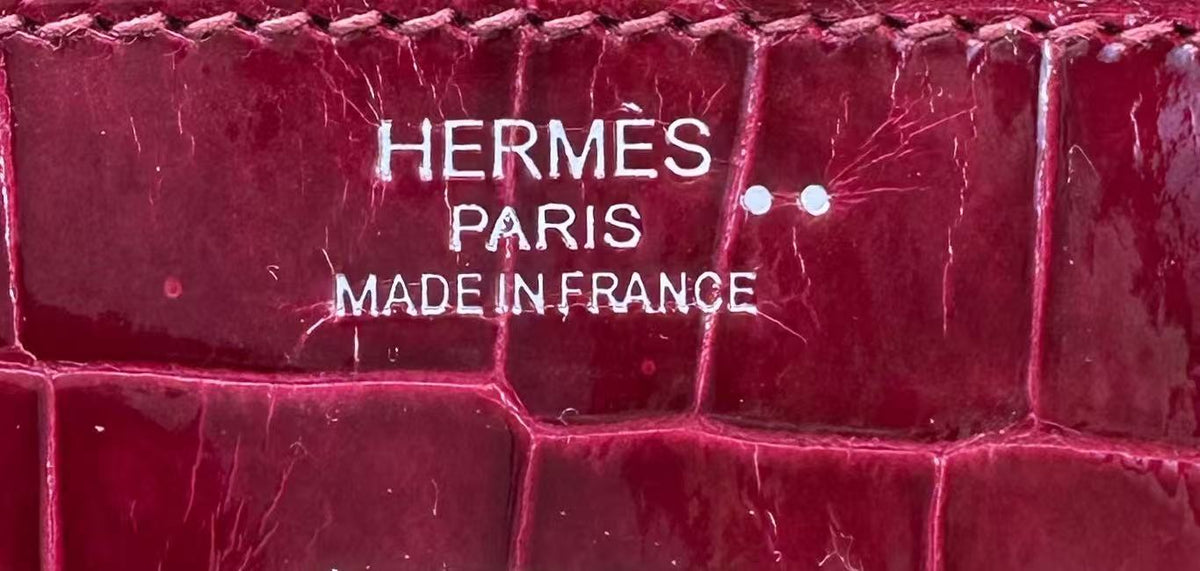 HM Birkin 25cm Deep Red Shiny Crocodile (15 day for production)