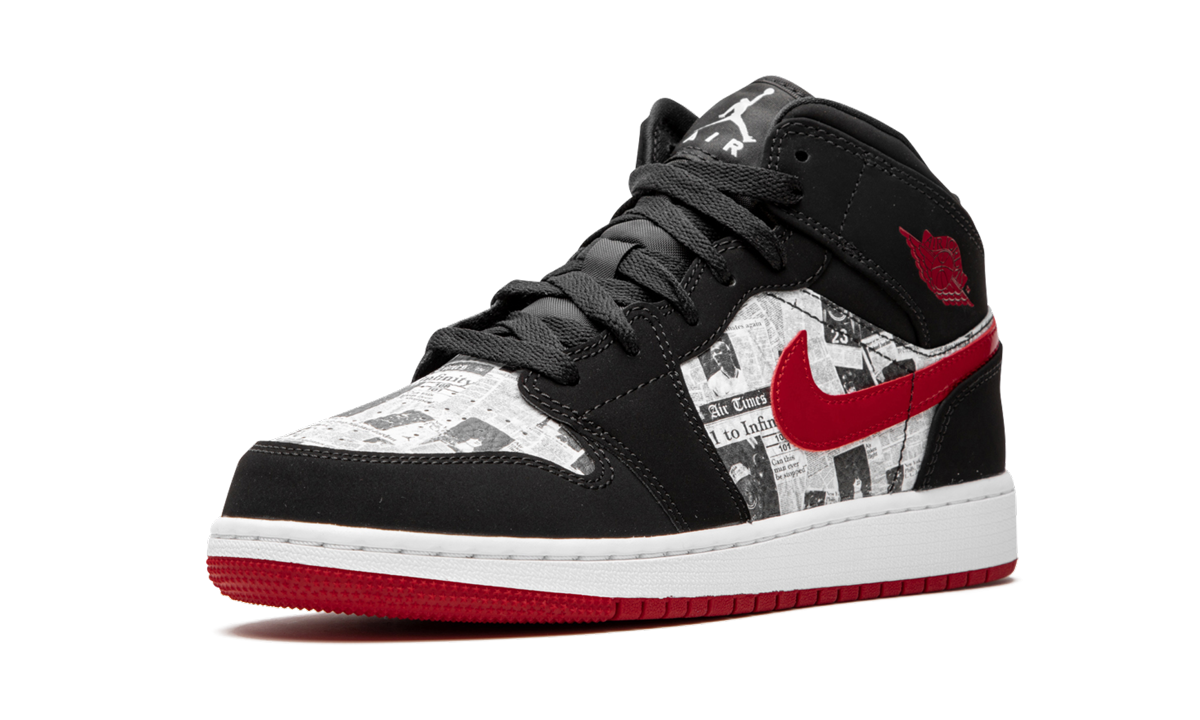Air Jordan 1 MID SE GS "Newspaper" BQ6931 061