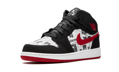 Air Jordan 1 MID SE GS "Newspaper" BQ6931 061