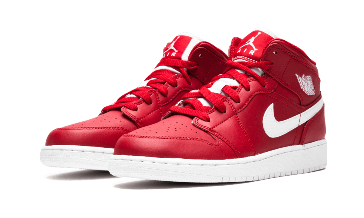 Air Jordan 1 Mid GS "Gym Red 2.0" 554725 600