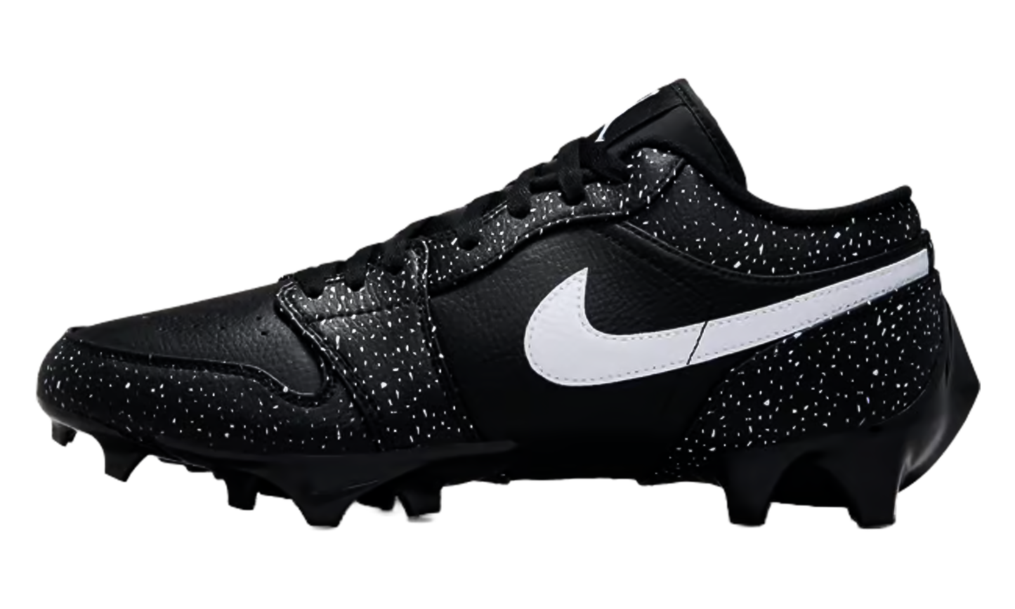 Air Jordan 1 Low Cleat TD "Black White Splatter" FJ6245 005