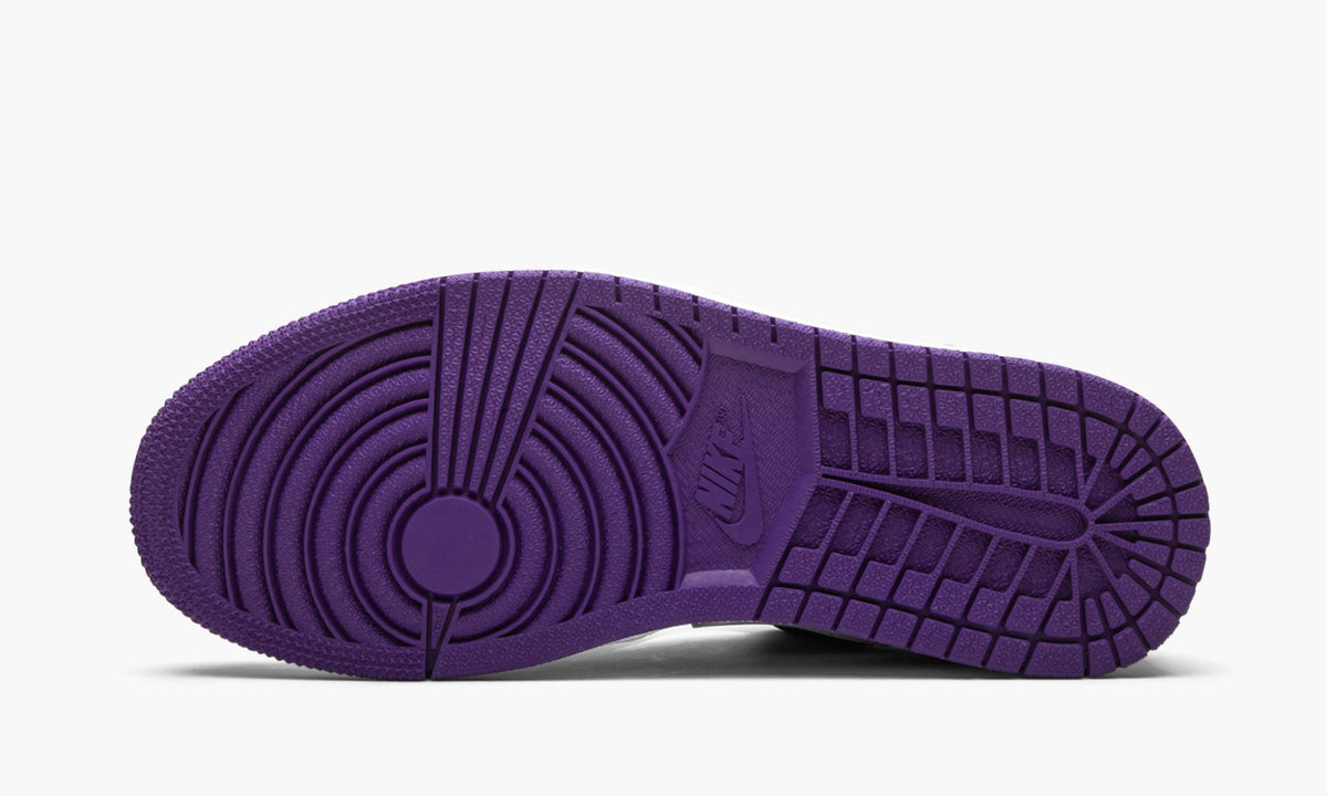 Air Jordan 1 Low Court Purple Sneakers - Court Icon | Hype Sneaker