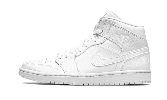 Air Jordan 1 Mid Triple White Sneakers - Elite Edition | Designer Kicks