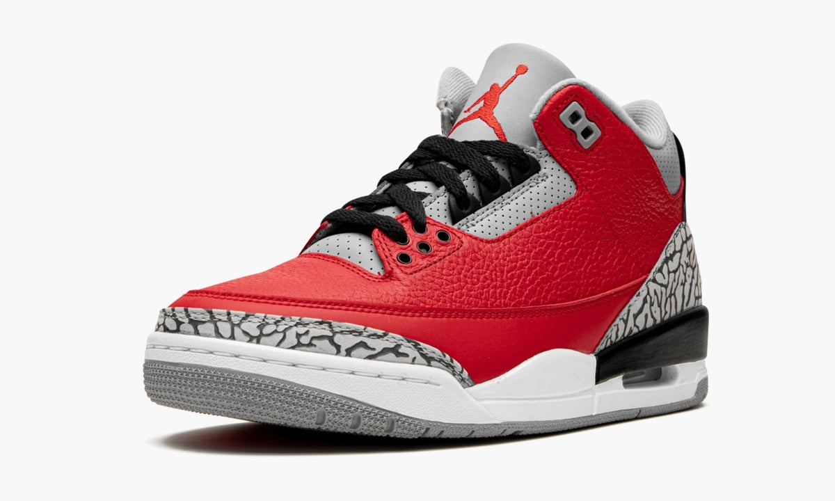 Air Jordan 3 Retro Red Cement/Unite Sneakers - Court Icon