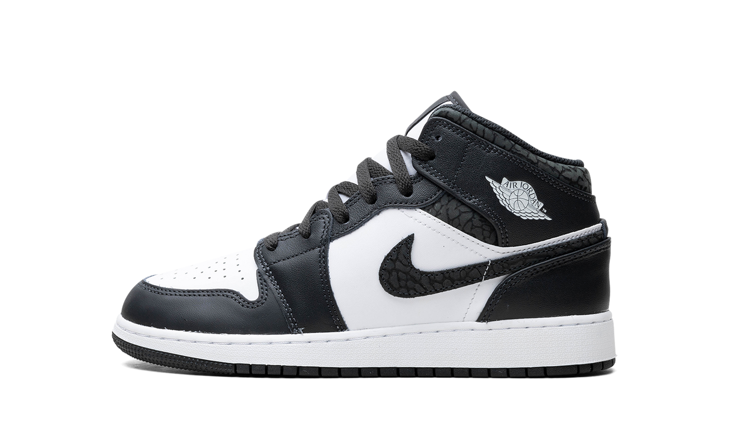 Air Jordan 1 Mid GS "Panda Elephant" FB9909 001