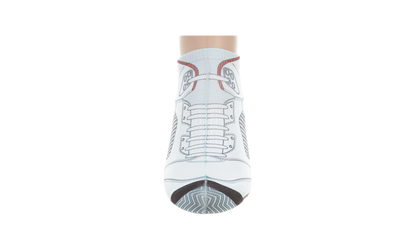 Jordan 5 Retro Bootie Low Cut Ankle Socks "White" 519600 100