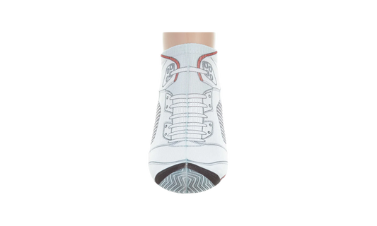Jordan 5 Retro Bootie Low Cut Ankle Socks "White" 519600 100