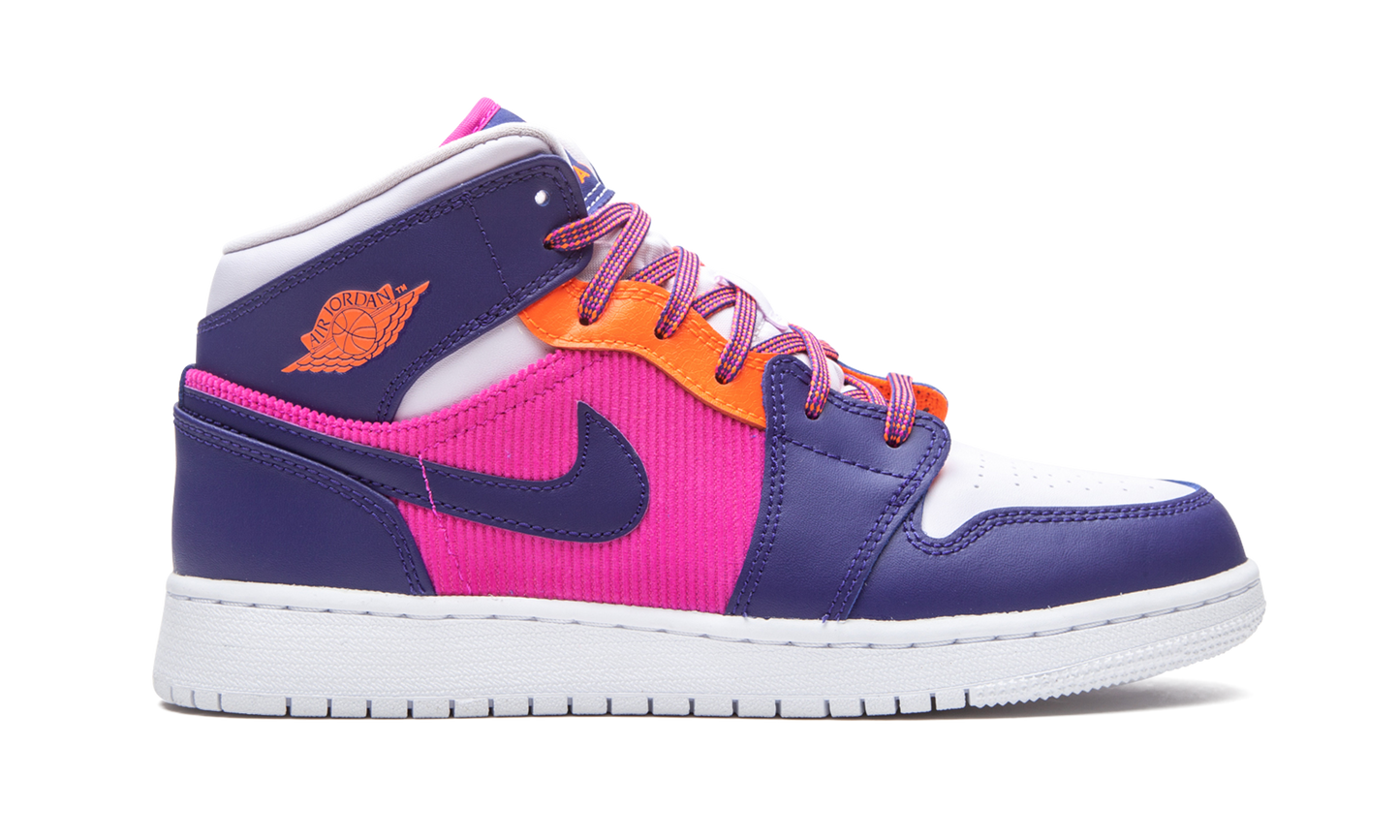 Air Jordan 1 Mid GS "Fire Pink" 555112 602