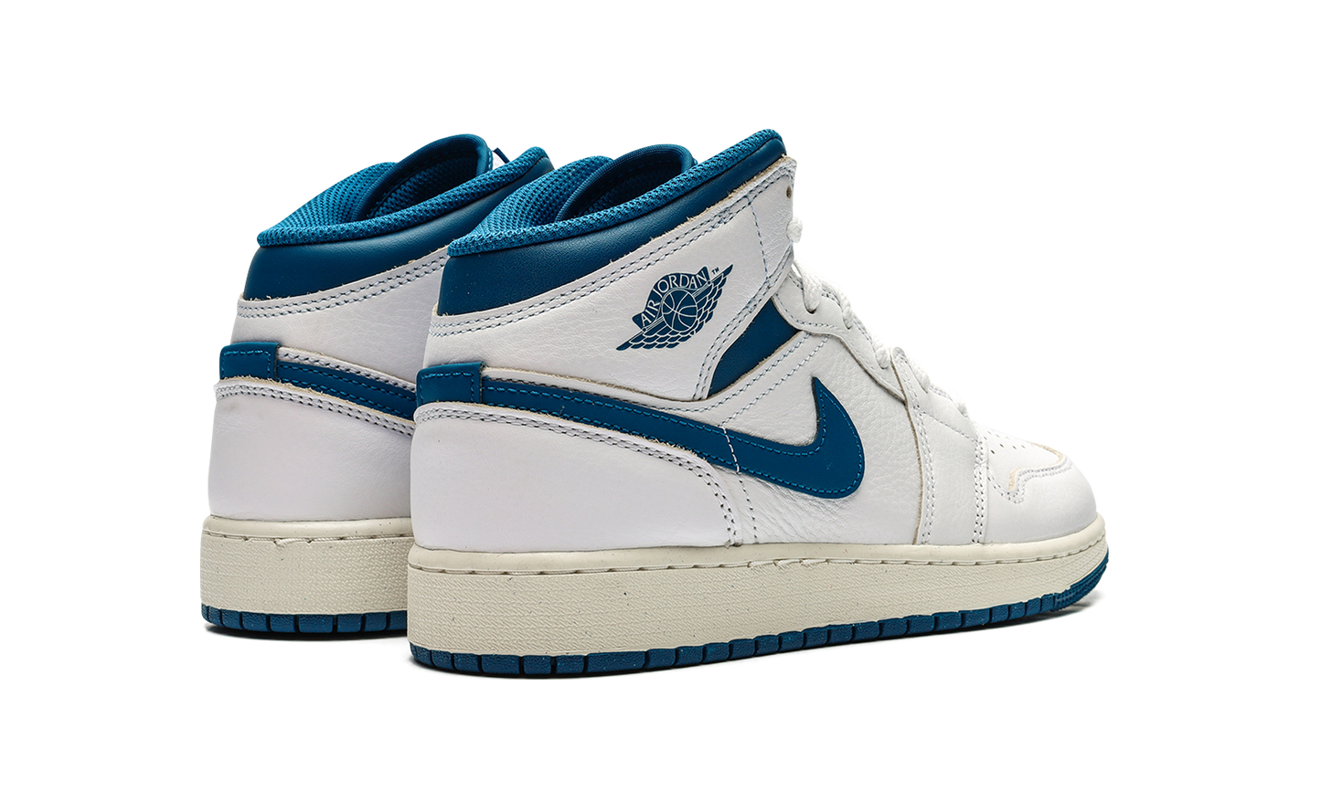 Air Jordan 1 Mid SE GS "INDUSTRIAL BLUE" FN7432 141