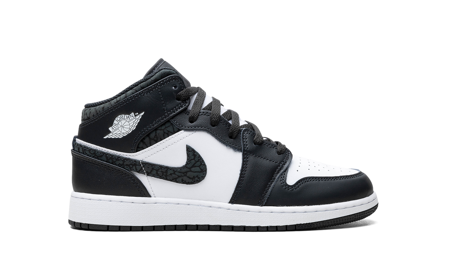 Air Jordan 1 Mid GS "Panda Elephant" FB9909 001