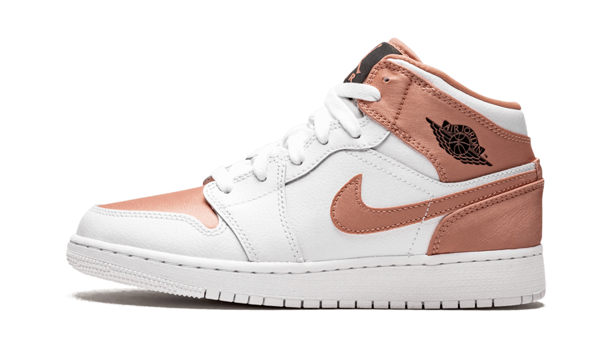 Air Jordan 1 MID GS "Rose Gold" 555112 190