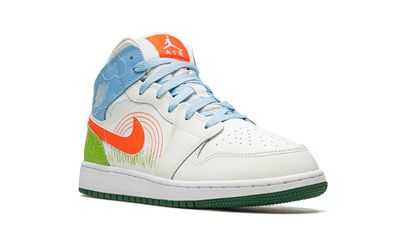 Air Jordan 1 MID SE GS "Stitch" DX2462 100