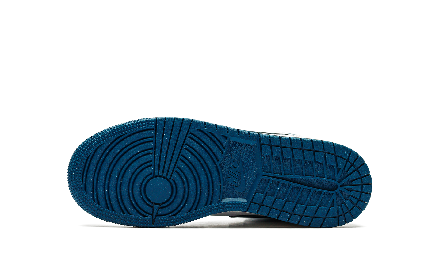 Air Jordan 1 Mid SE GS "INDUSTRIAL BLUE" FN7432 141