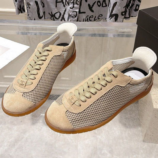 Chanel 2026 Mesh Casual Training Shoes Suede Cowhide 823738