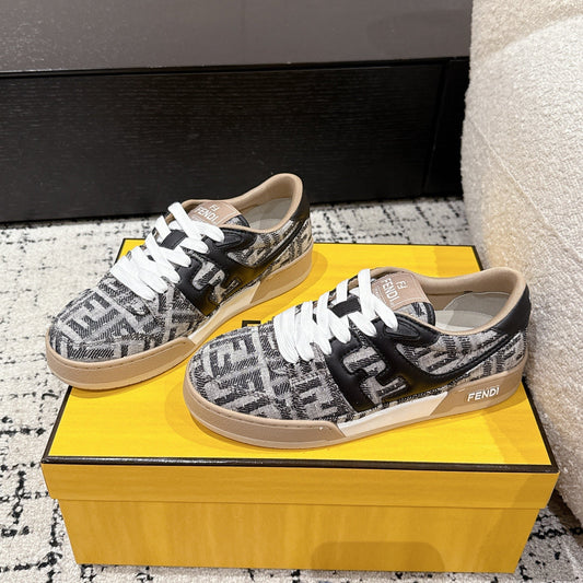 Fendi Match Trainers Black Denim 679609