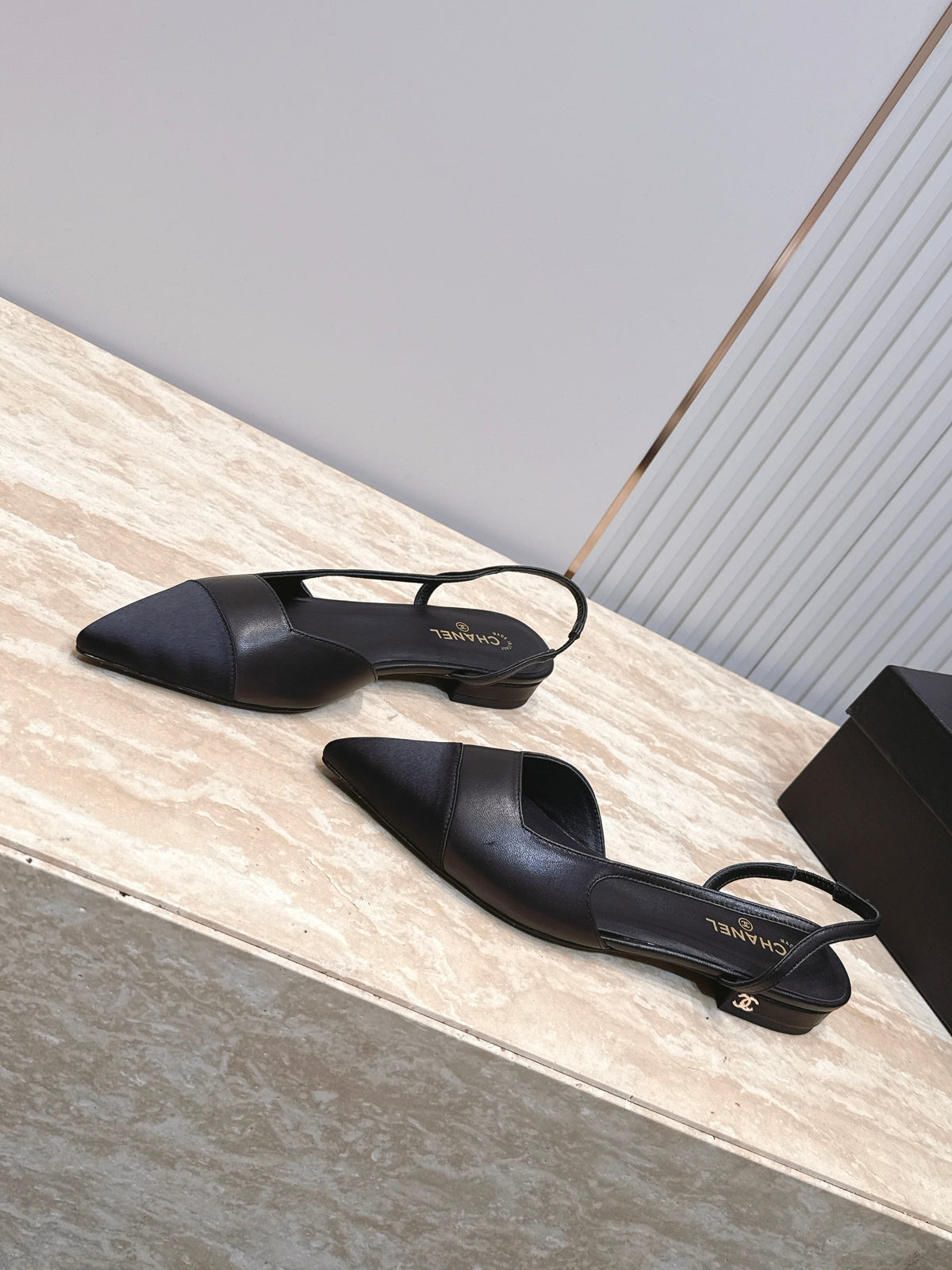 Chanel 2026 Slingback Fabric Calfskin 898954