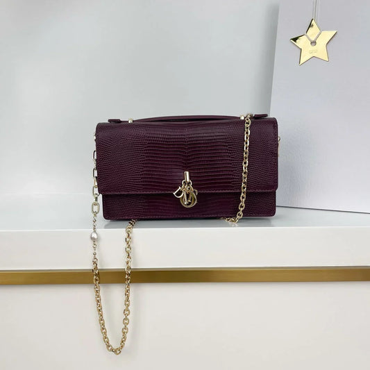 Dior 2026 Pearl Clutch Bag 21cm Leather