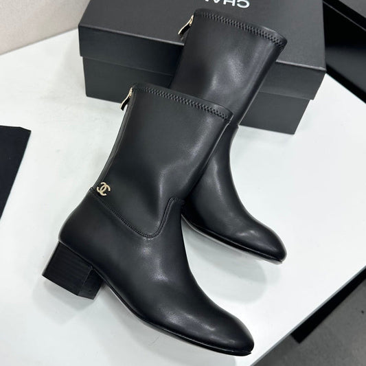 Chanel 2026 Short Boots 35mm Suede Leather 985644