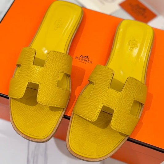 HM Oran Sandal Yellow Goatskin 294869