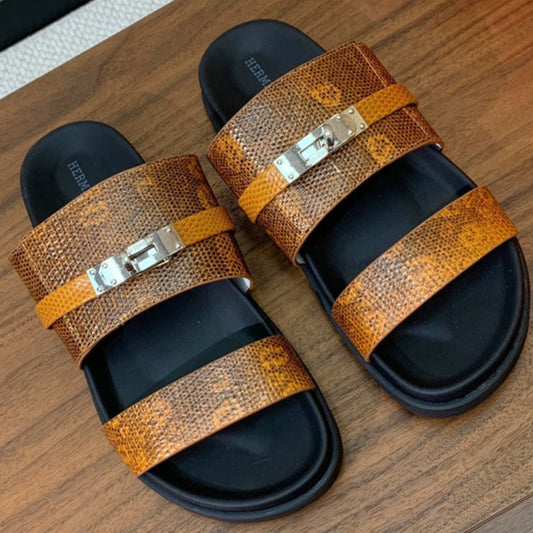 HM Jackson Sandal Brown Cowhide 294065
