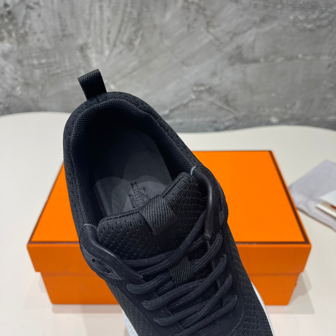 HEROS SNEAKERS BLACK GOATSKIN