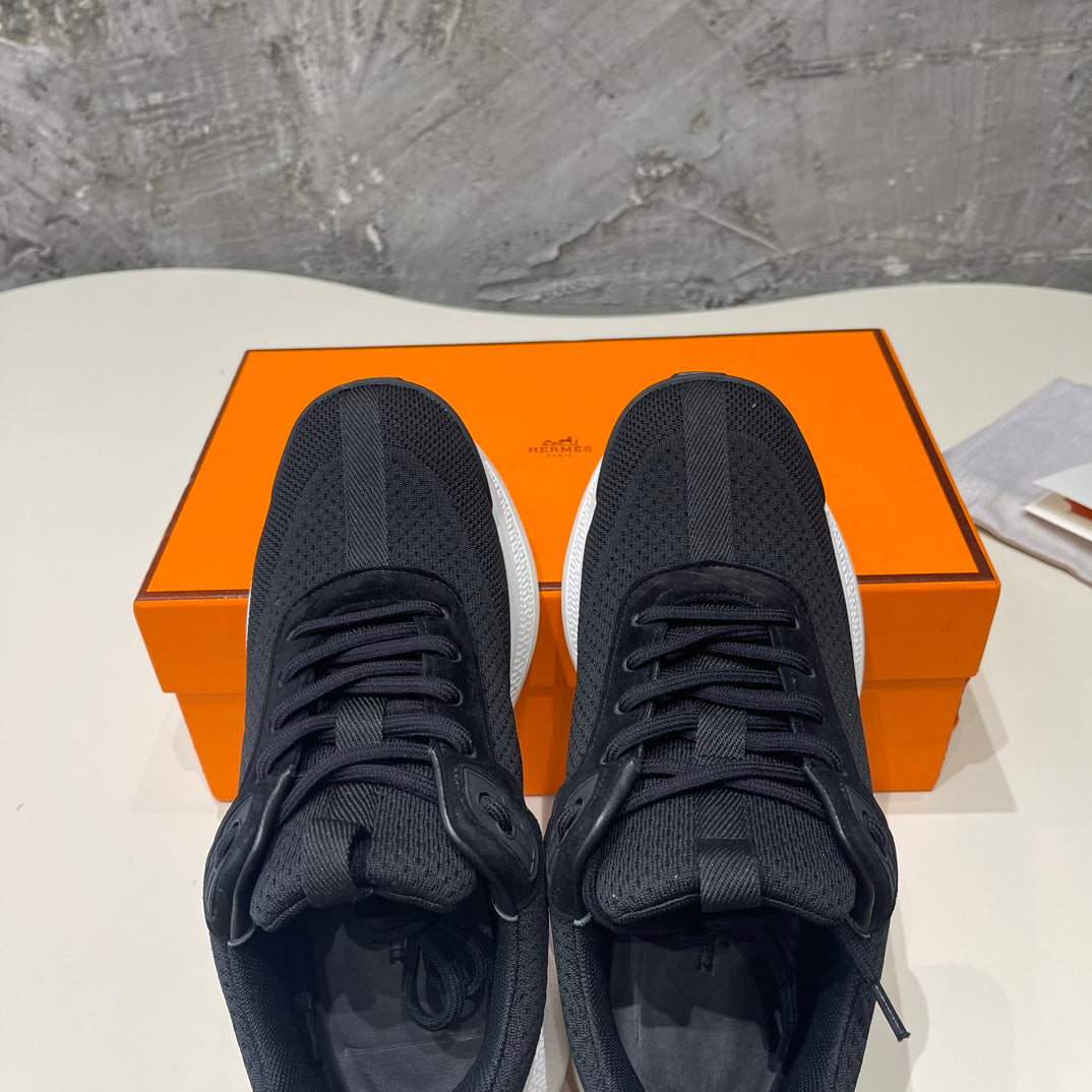 HEROS SNEAKERS BLACK GOATSKIN