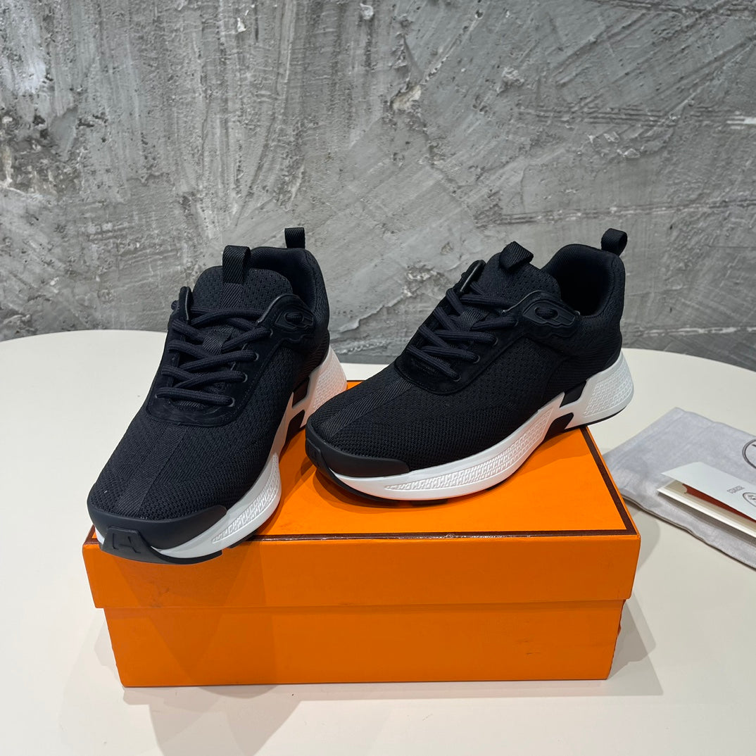 HEROS SNEAKERS BLACK GOATSKIN