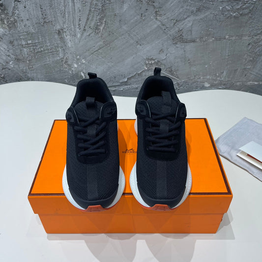 HEROS SNEAKERS BLACK MIX ROSE GOATSKIN