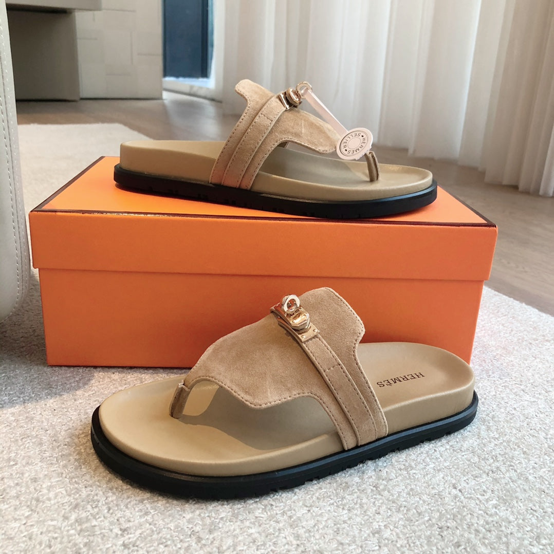 EMPIRE SANDAL PEANUT SUEDE