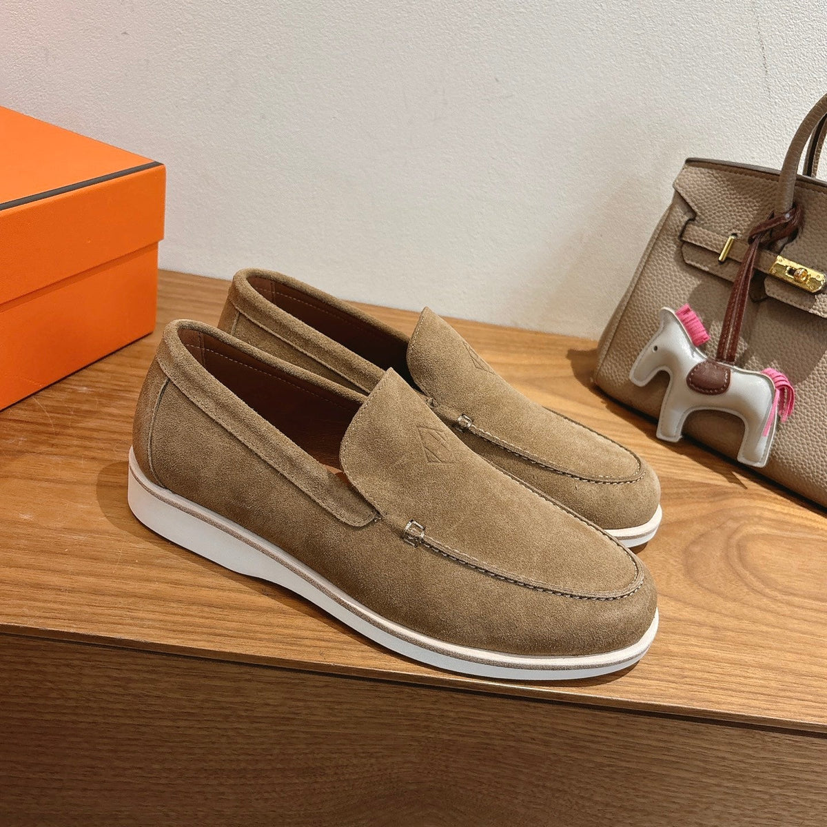 HM Impact Loafers Golden Brown Suede 526166