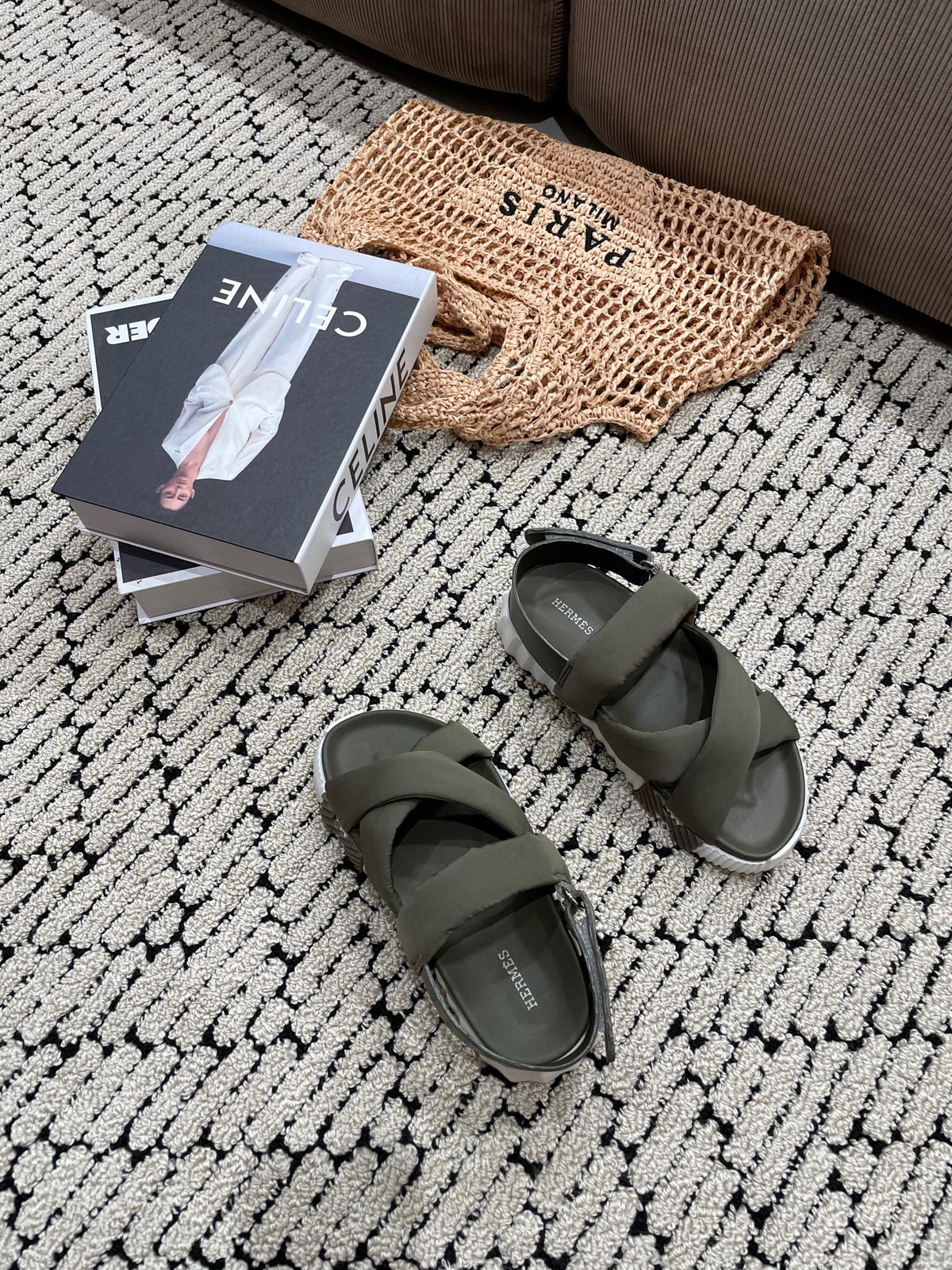 ELECTRIC SANDAL SHADOW CALFSKIN