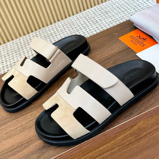 HM 2025 Chypre Sandals Beige Suede Calfskin 294383