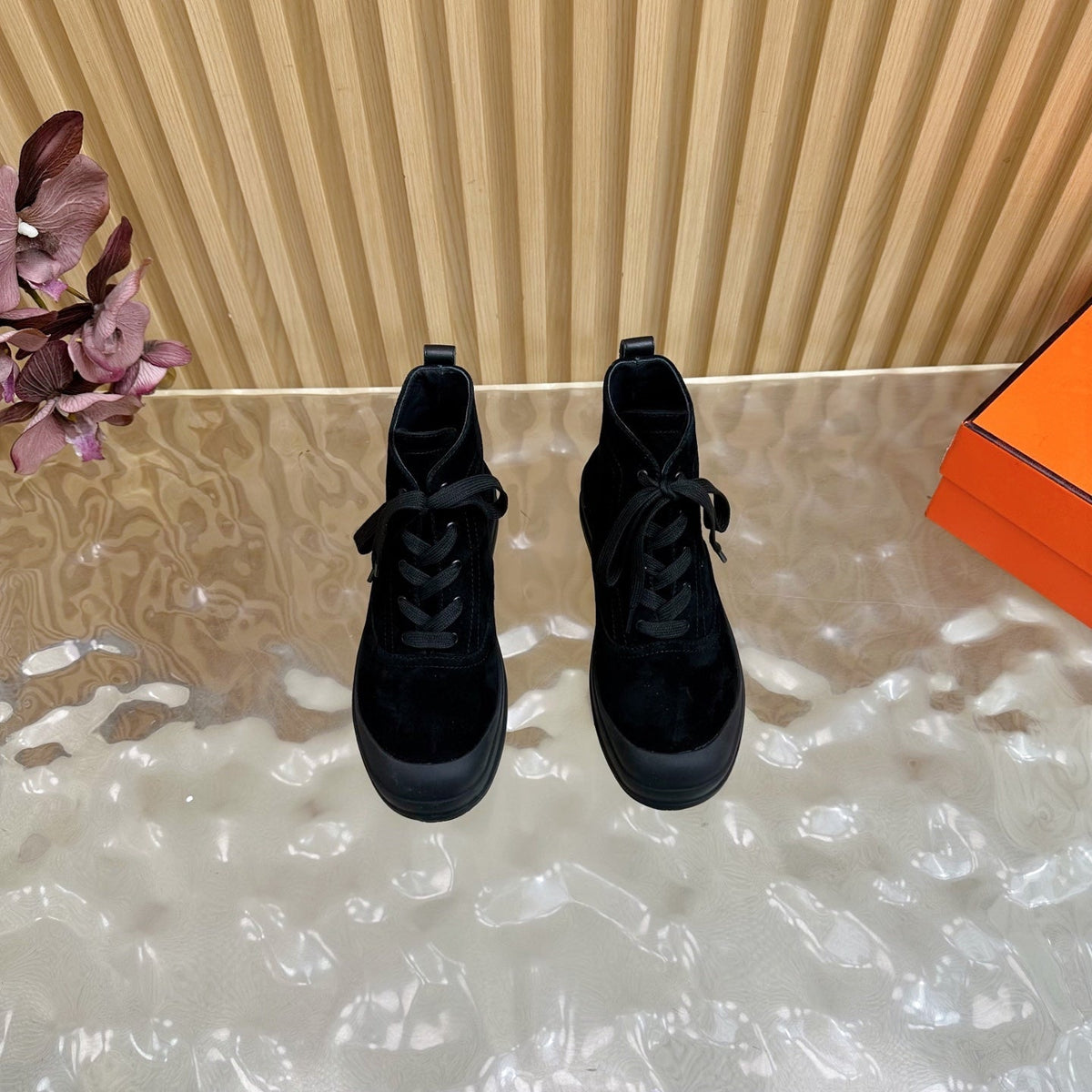HM Kooler Ankle Boot Black Suede  498195