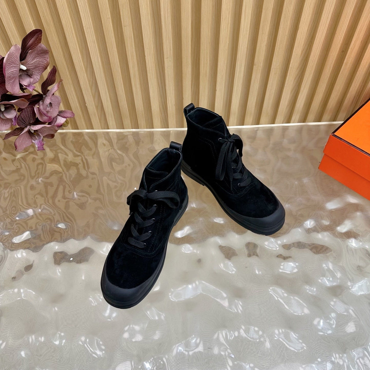 HM Kooler Ankle Boot Black Suede  498195