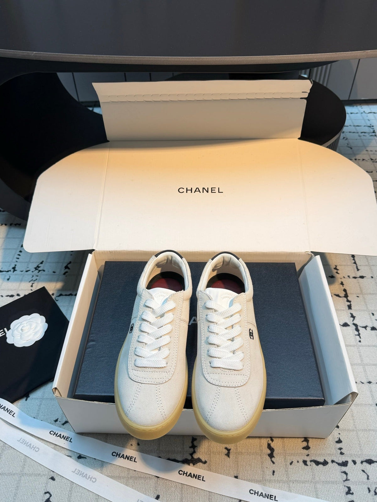 Chanel 2026 Training Sneakers Cow Suede Sheepskin 829180