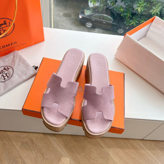 EZE 65 SANDAL PASTEL PINK SUEDE