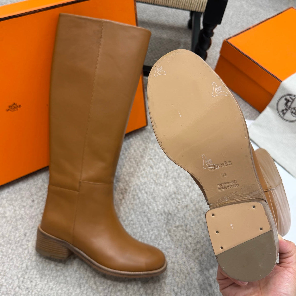 HM Lasso 40 Boot Brown Cowhide 523212
