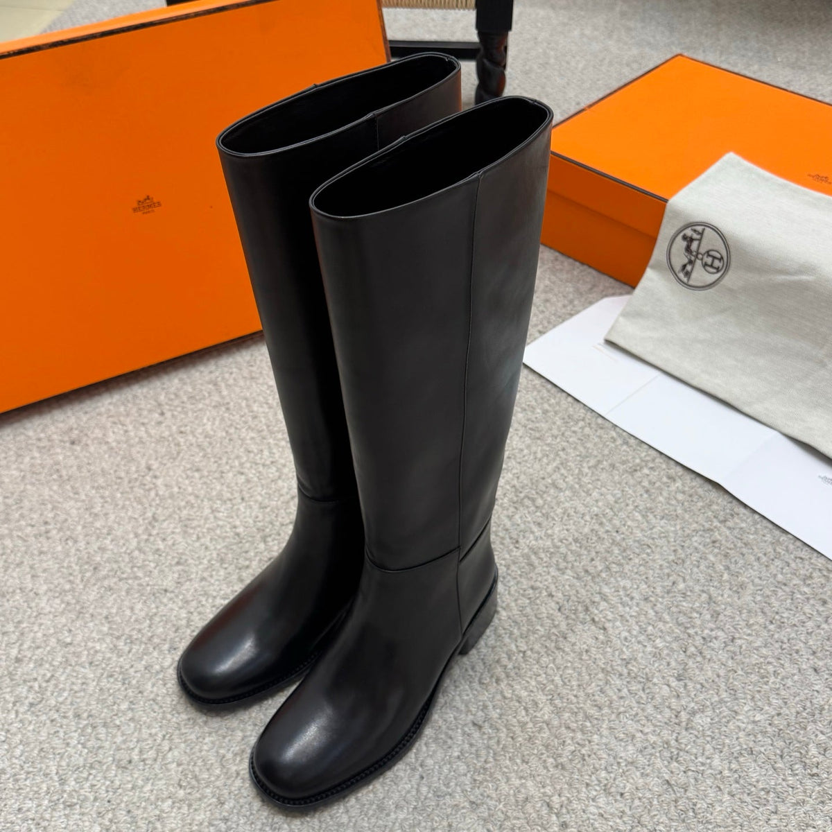 HM Lasso 40 Boot Black Cowhide 523211