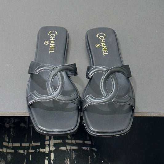 Chanel 2026 Double C Slipper Suede Lambskin 666875