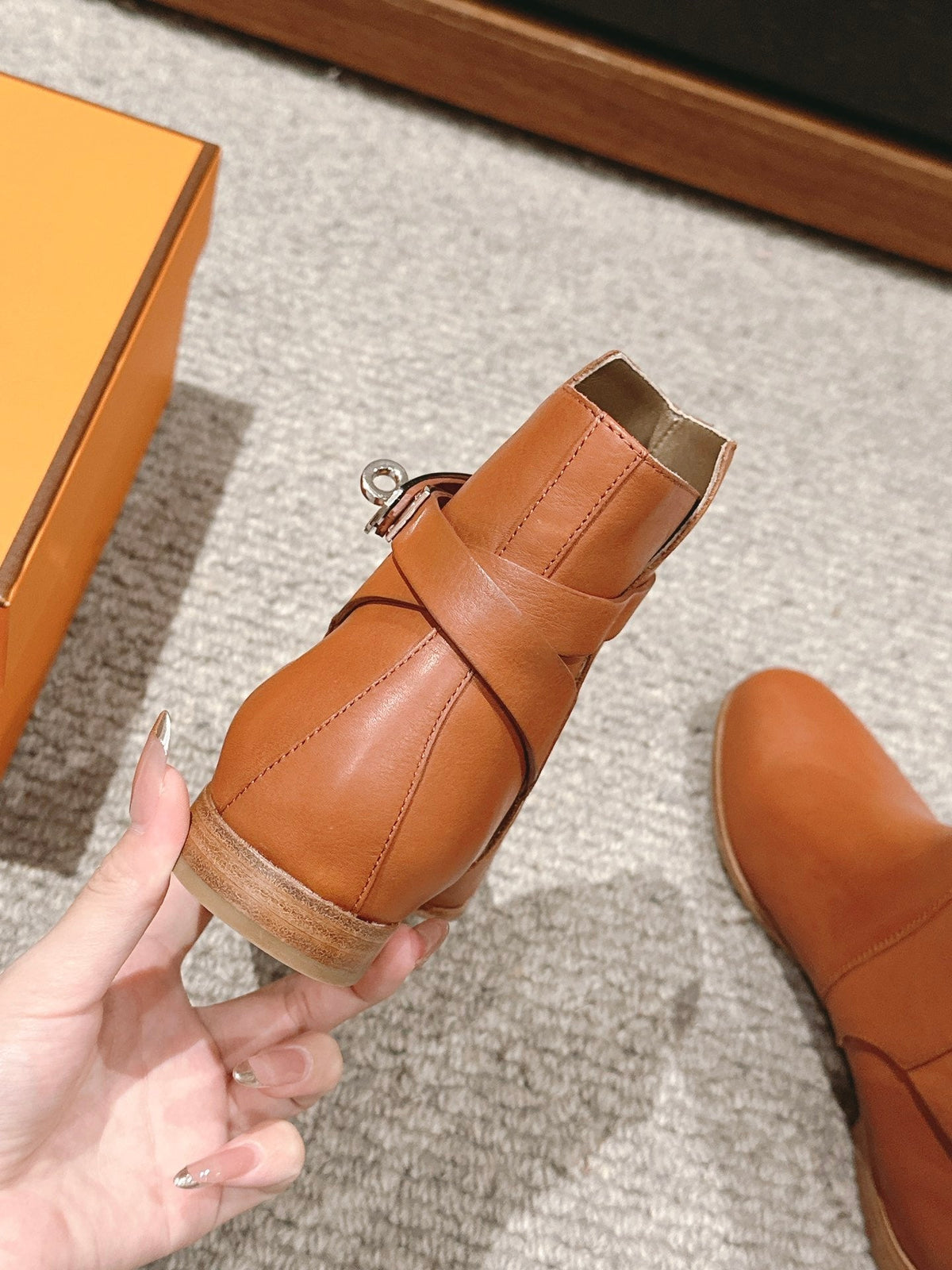 neo ankle boot brown calfskin