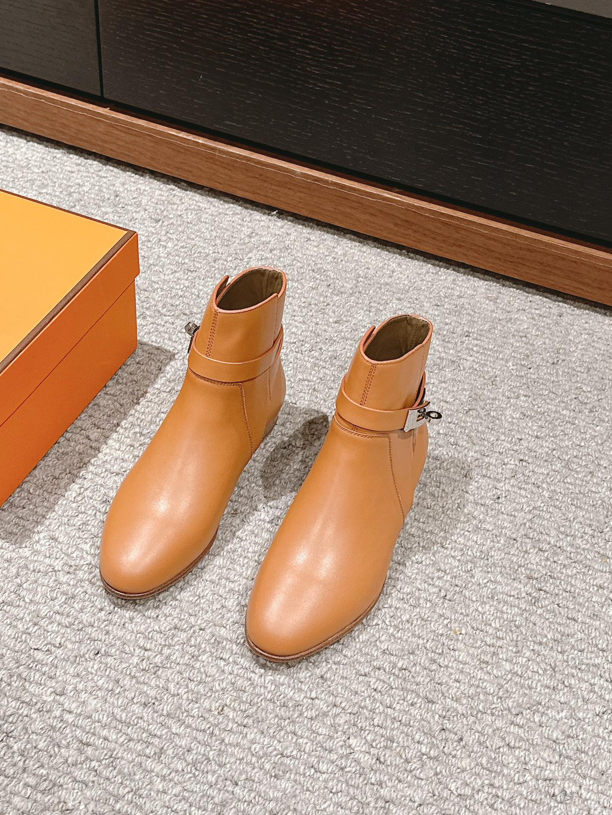 neo ankle boot light brown calfskin