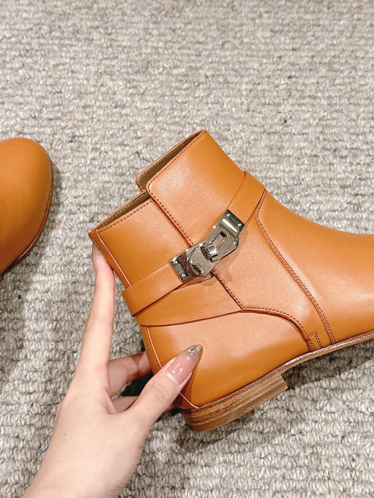 neo ankle boot light brown calfskin