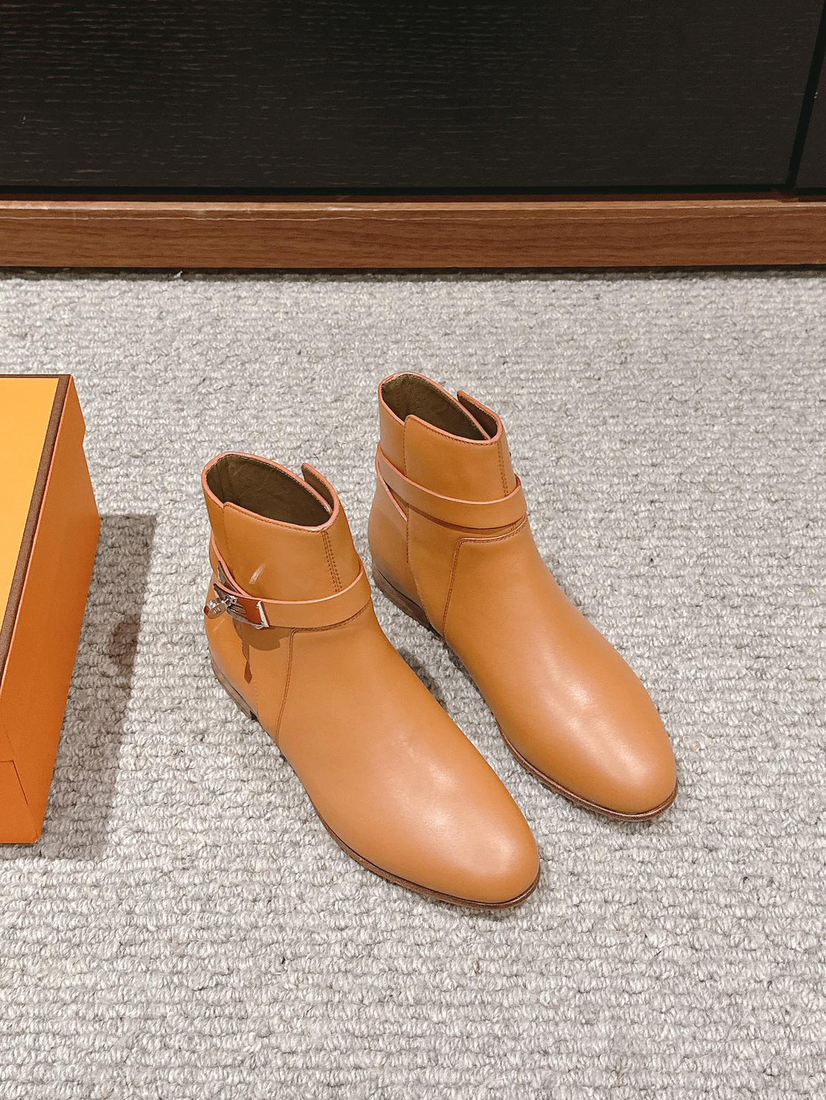 neo ankle boot light brown calfskin