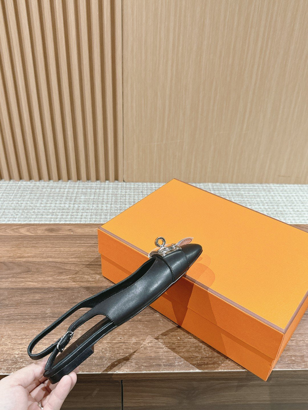 Innocente Slingback Suede Goatskin Black