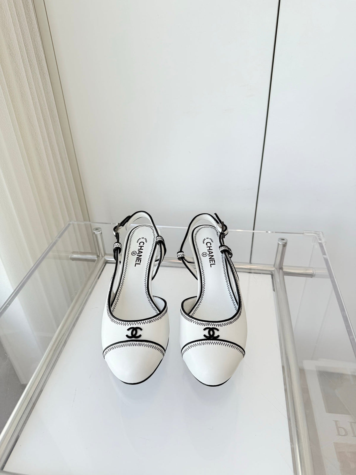 Chanel 2026 Slingback Kitten Heels Sandals Sheepskin 823451