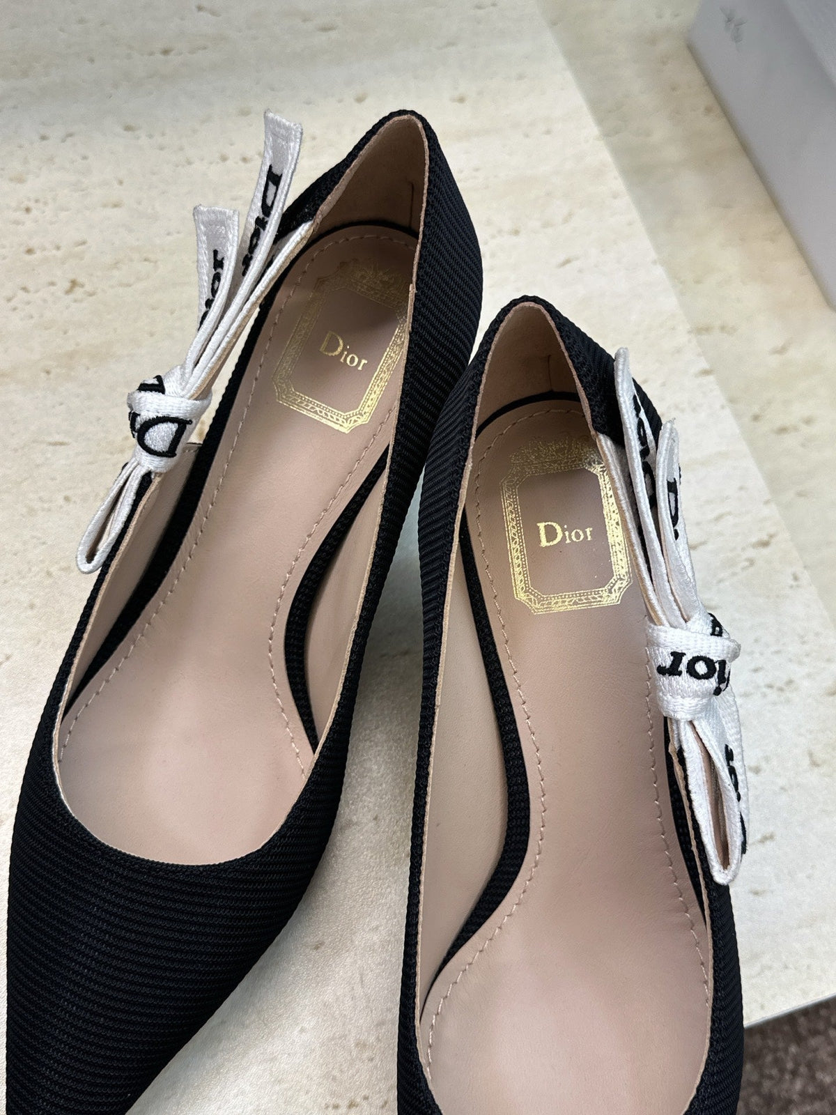 CD J'Adior Pump 6.5cm Black Technical Fabric 633065