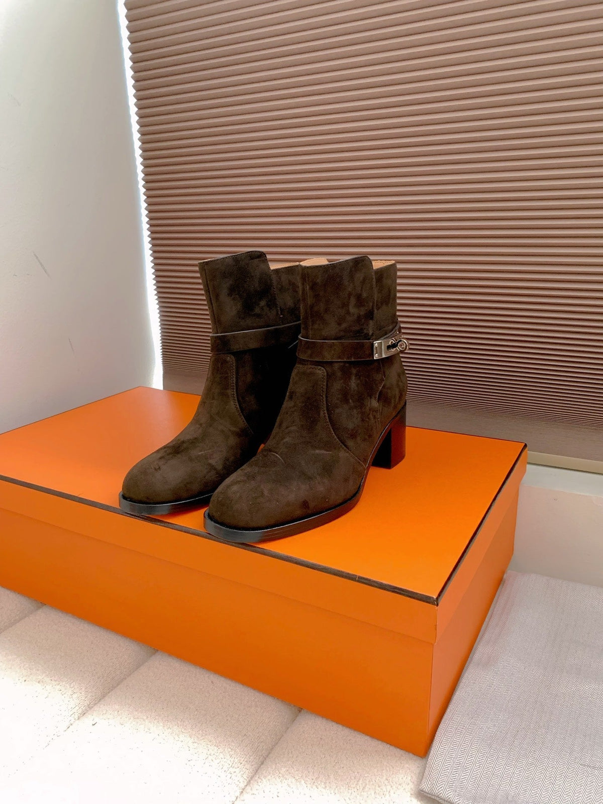 HM Frenchie 50 Ankle Boot Dark Brown Suede 464344