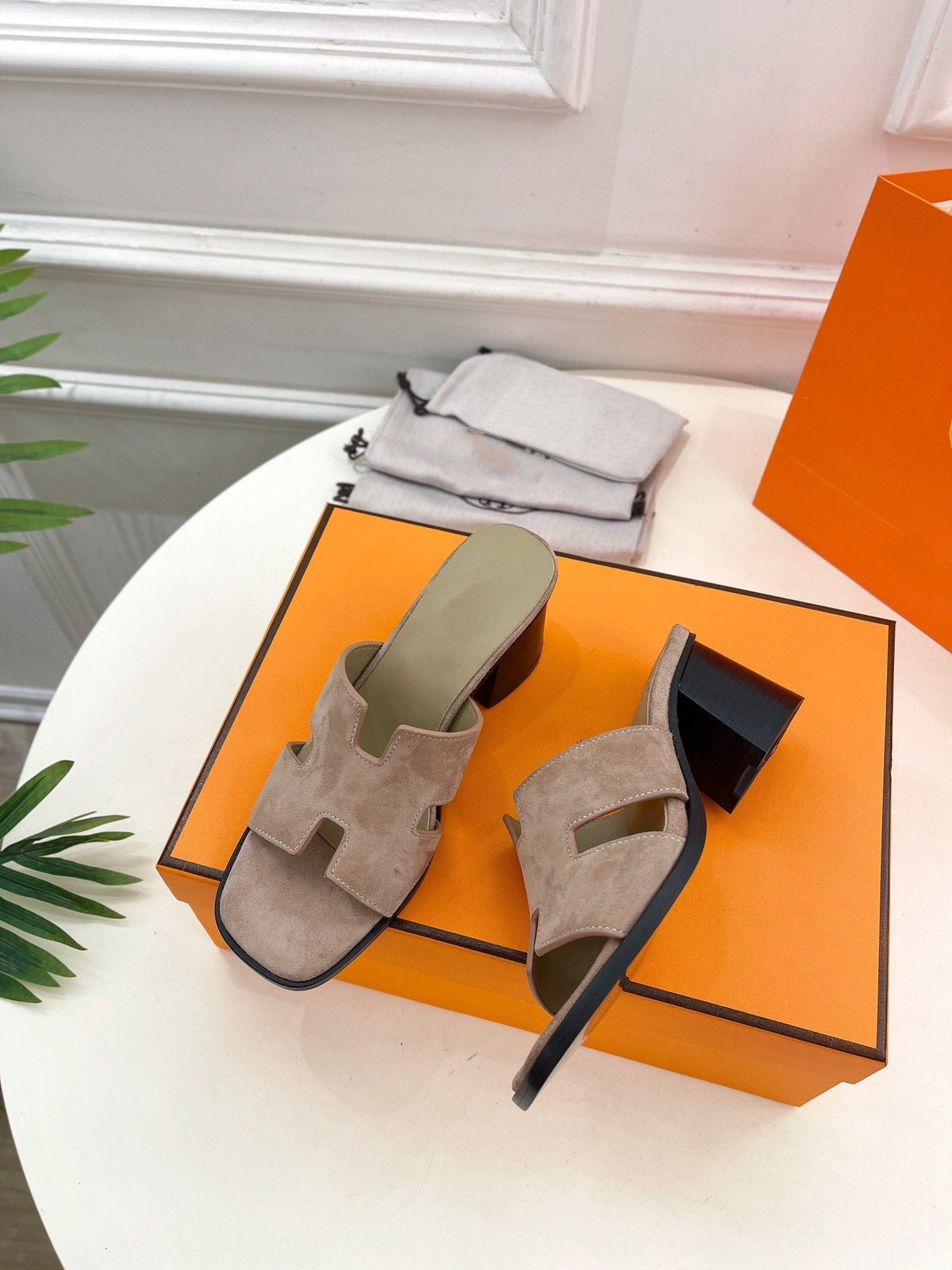 HELIA 60 SANDAL LIGHT BROWN SUEDE